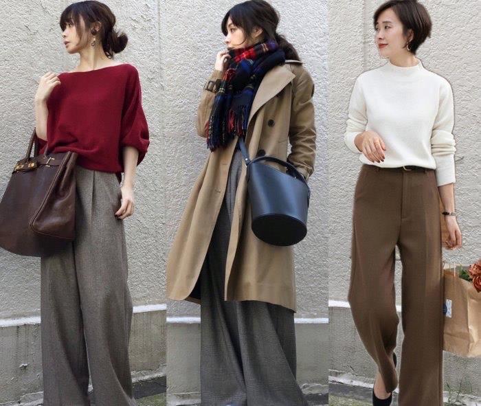 Fassingがあります：「セーター+パンツスカート」、30歳の女性が着用、ファッショナブルで暖かい